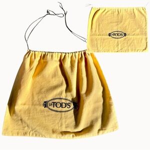 TOD’S Yellow Dust Bag Cotton 19” x 14 1/2”